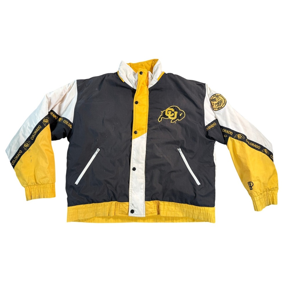 Vintage‎ Pro Player University of Colorado Buffaloes Puffer Jacket Mens Large CU